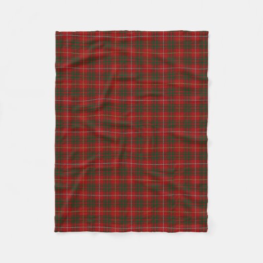 Scottish Clan Bruce Classic Tartan Fleece Deken (Voorkant)