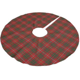 Scottish Clan Bruce Red Green Tartan Kerstboom Rok
