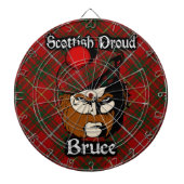 Scottish Clan Bruce Tartan Dartboard Dartbord (Voorkant)