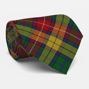 Scottish Clan Buchanan B Monogram Tartan Stropdas
