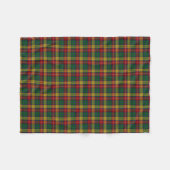 Scottish Clan Buchanan Classic Tartan Fleece Deken (Voorkant (Horizontaal))