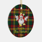 Scottish Clan Buchanan kerstornament Keramisch Ornament (Rechts)