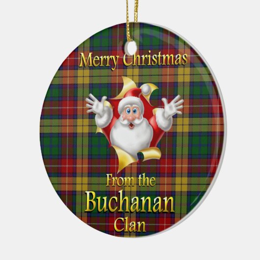 Scottish Clan Buchanan kerstornament Keramisch Ornament (Links)