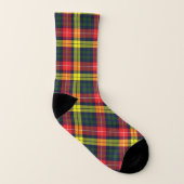 Scottish Clan Buchanan Modern Tartan Pset Sokken (Links binnenkant)
