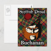 Scottish Clan Buchanan Tartan Briefkaart (Voorkant / Achterkant)