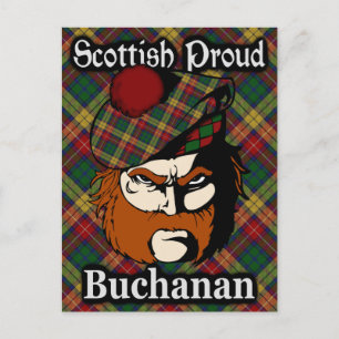 Scottish Clan Buchanan Tartan Briefkaart