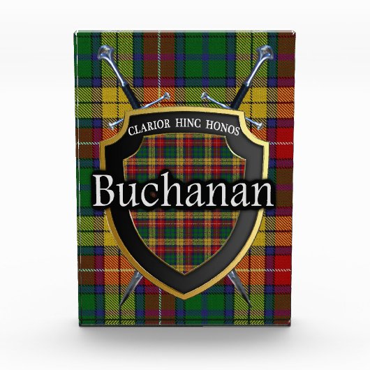 Scottish Clan Buchanan Tartan Fotoblokken (Voorkant)