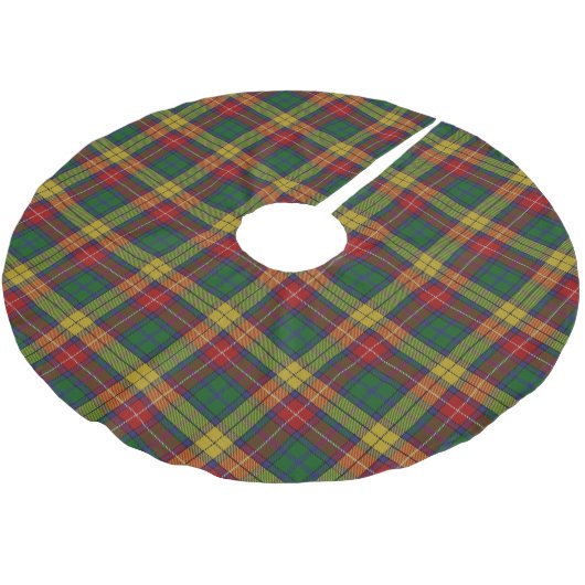 Scottish Clan Buchanan Tartan Kerstboom Rok (Gekanteld)