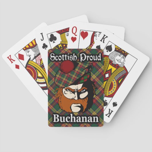 Scottish Clan Buchanan Tartan Pokerkaarten (Achterkant)