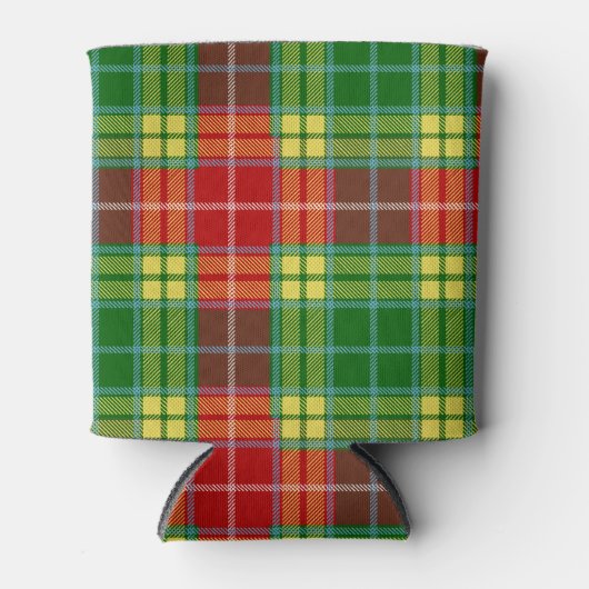 Scottish Clan Buchanan Tartan Pset Blikjeskoeler (Voorkant)