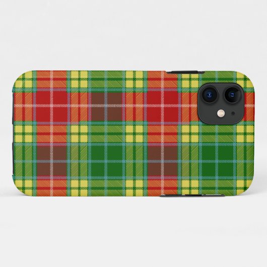 Scottish Clan Buchanan Tartan Pset Case-Mate iPhone Case (Achterkant (horizontaal))