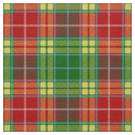Scottish Clan Buchanan Tartan Pset Stof (Swatch)