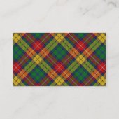 Scottish Clan Buchanan Tartan Pset Visitekaartje (Achterkant)