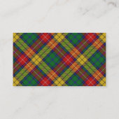 Scottish Clan Buchanan Tartan Pset Visitekaartje (Achterkant)