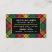 Scottish Clan Buchanan Tartan Pset Visitekaartje (Voorkant)
