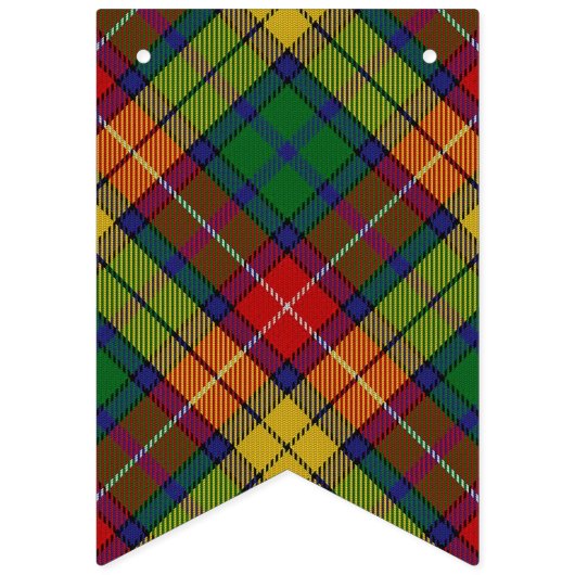 Scottish Clan Buchanan Tartan Vlaggetjes (Eerste vlag)