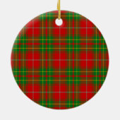 Scottish Clan Burnett Ancient Tartan en Crest Keramisch Ornament (Achterkant)