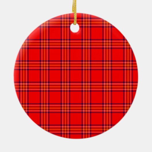 Scottish Clan Burnett Modern Tartan en Crest Keramisch Ornament (Achterkant)