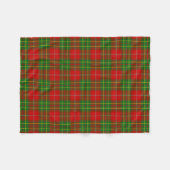 Scottish Clan Burnett Tartan Pset Fleece Deken (Voorkant (Horizontaal))