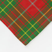 Scottish Clan Burnett Tartan Pset Fleece Deken (Hoek)