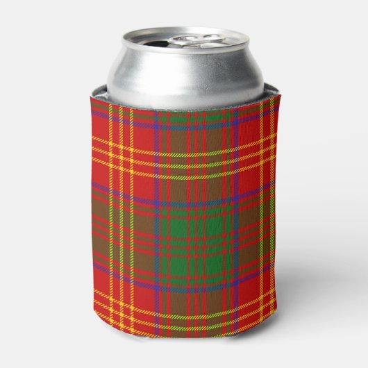 Scottish Clan Burns Tartan Pset Blikjeskoeler (Blikje Voorkant)