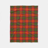 Scottish Clan Burns Tartan Pset Fleece Deken (Voorkant)