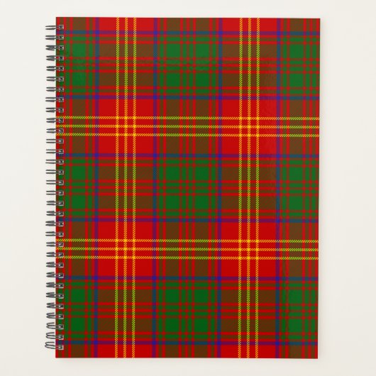 Scottish Clan Burns Tartan Pset Planner (Voorkant)