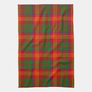 Scottish Clan Burns Tartan Pset Theedoek