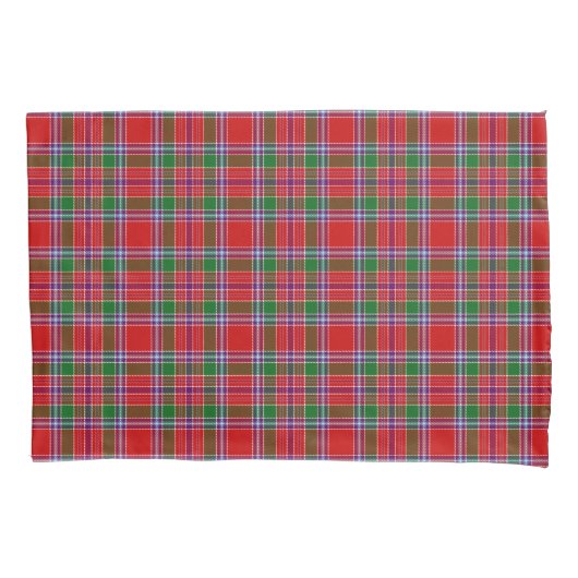 Scottish Clan Burrell Tartan Kussensloop (Voorkant)