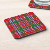 Scottish Clan Burrell Tartan Pset Bier Onderzetter (Linkerzijde)