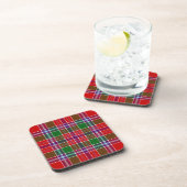 Scottish Clan Burrell Tartan Pset Bier Onderzetter (Rechterzijde)