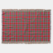 Scottish Clan Burrell Tartan Pset Deken (Voorkant)