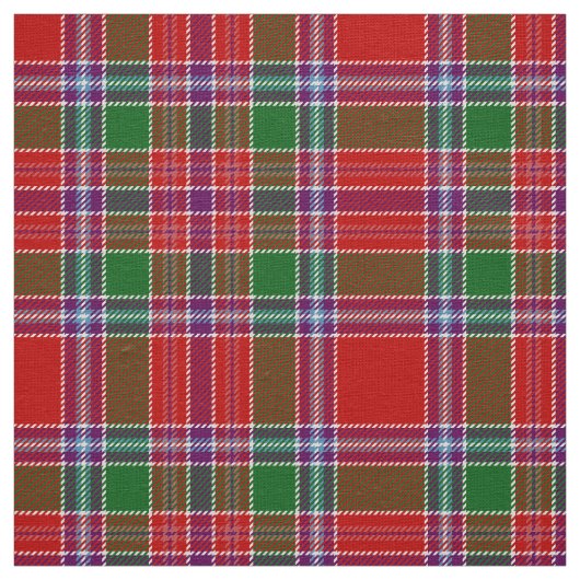 Scottish Clan Burrell Tartan Pset Stof (Swatch)