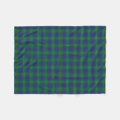 Scottish Clan Burt Tartan Pset Fleece Deken (Voorkant (Horizontaal))