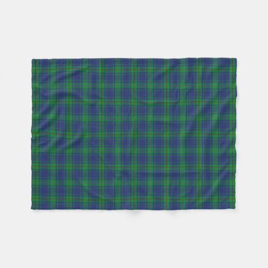 Scottish Clan Burt Tartan Pset Fleece Deken (Voorkant (Horizontaal))