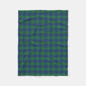 Scottish Clan Burt Tartan Pset Fleece Deken (Voorkant)