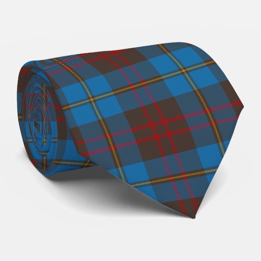 Scottish Clan Cameron Hunting Tartan Pset Stropdas (Opgerold)