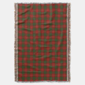 Scottish Clan Cameron Red en Green Tartan Deken (Voorkant Verticaal)