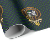 Scottish Clan Campbell Badge en Crest Cadeaupapier (Rol Hoek)
