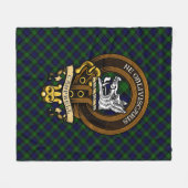 Scottish Clan Campbell Badge en Crest Fleece Deken (Voorkant (Horizontaal))