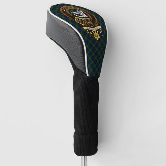 Scottish Clan Campbell Badge en Crest Golfheadcover (Schuin)