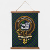 Scottish Clan Campbell Badge en Crest Hangend Wandkleed (Voorkant)