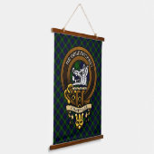 Scottish Clan Campbell Badge en Crest Hangend Wandkleed (Gebogen)