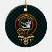 Scottish Clan Campbell Badge en Crest Keramisch Ornament (Voorkant)