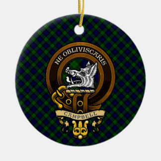 Scottish Clan Campbell Badge en Crest Keramisch Ornament