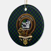 Scottish Clan Campbell Badge en Crest Keramisch Ornament (Links)