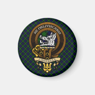 Scottish Clan Campbell Badge en Crest Magneet