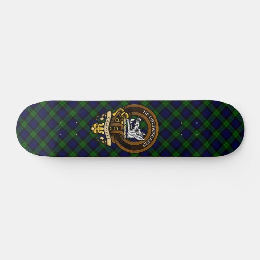 Scottish Clan Campbell Badge en Crest Persoonlijk Skateboard (Horizontaal)