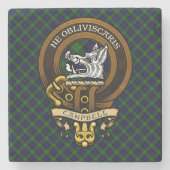 Scottish Clan Campbell Badge en Crest Stenen Onderzetter (Voorkant)