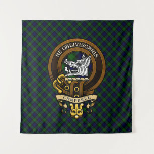 Scottish Clan Campbell Badge en Crest Wandkleed